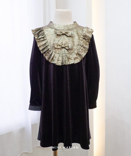 Ivy Black Gold Dress (1-11Y)