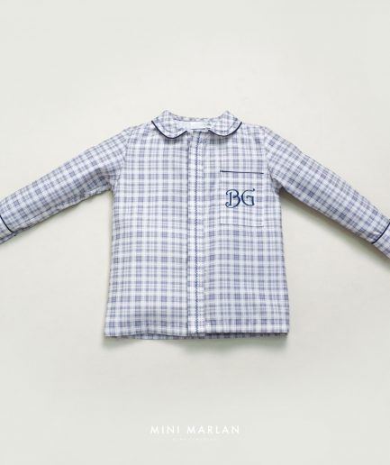 Asher Plaid Grey Boy Shirt (6M-11Y)