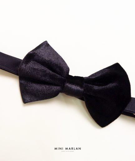 Ivy Velvet Black Bow Tie