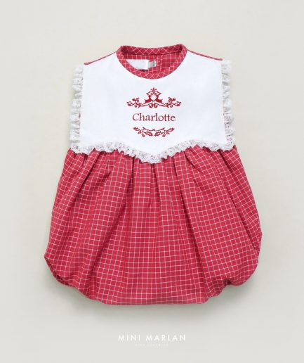 Carol Red Girl Romper (0-2Y)