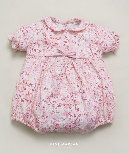 Cherry Blossom Baby Girl Romper
