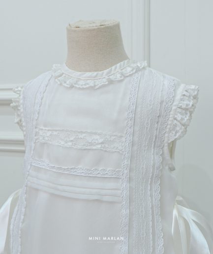 Celyn White Bow Dress (9M-10Y)